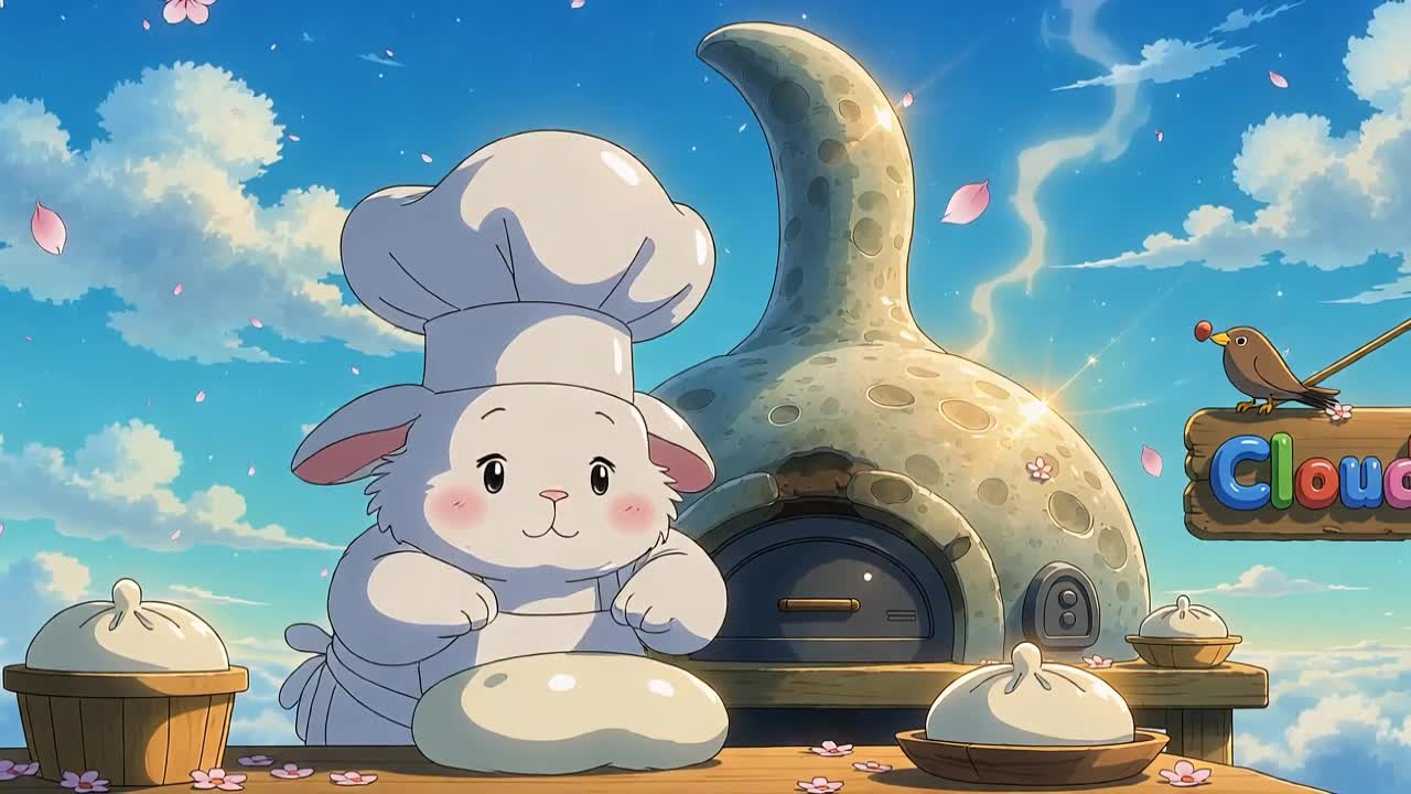 云朵面包店的清晨