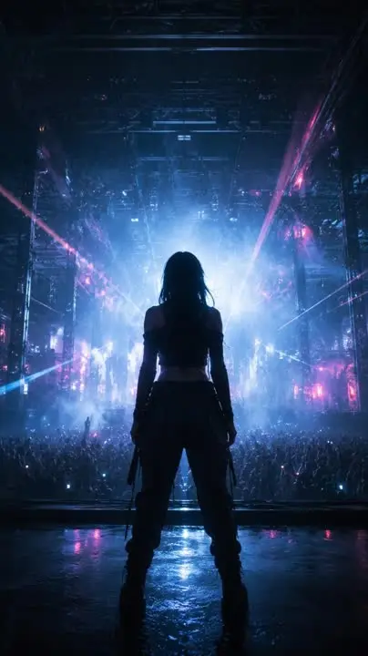 massive industrial warehouse rave inspired video