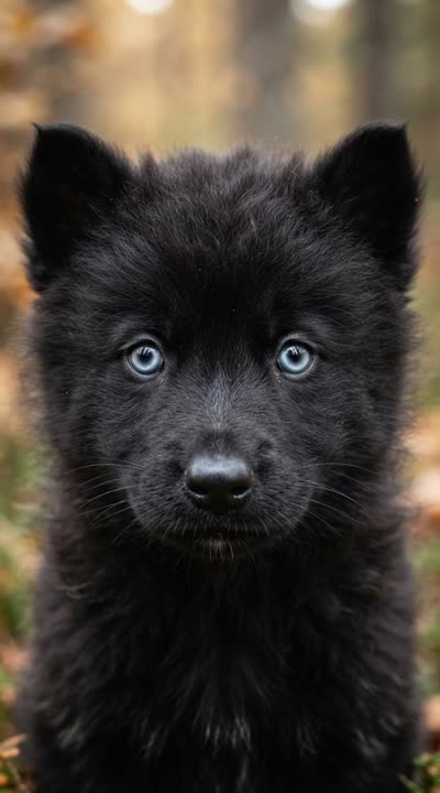 wolf pup black