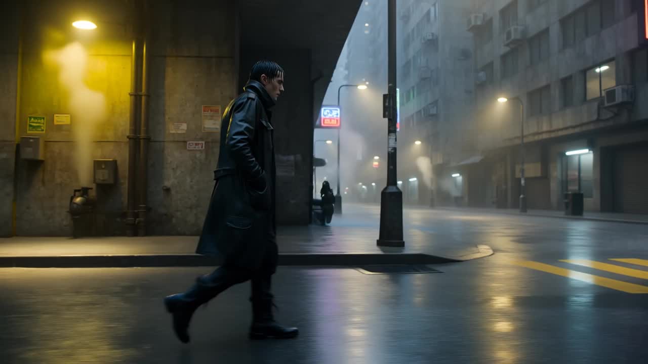 alone man walking