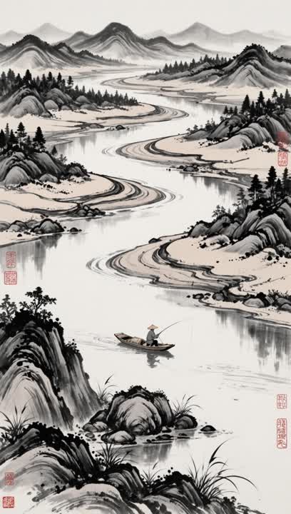 独钓寒江雪