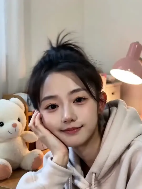 甜美笑容