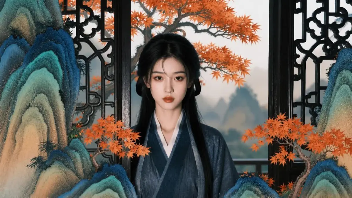 微风拂红枫