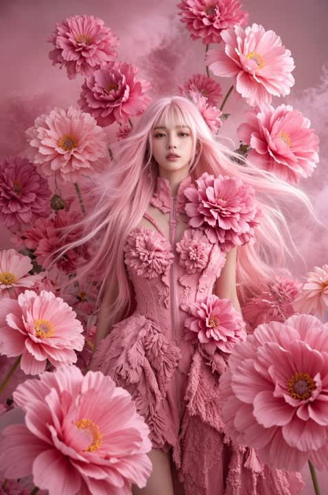 鲜花女郎