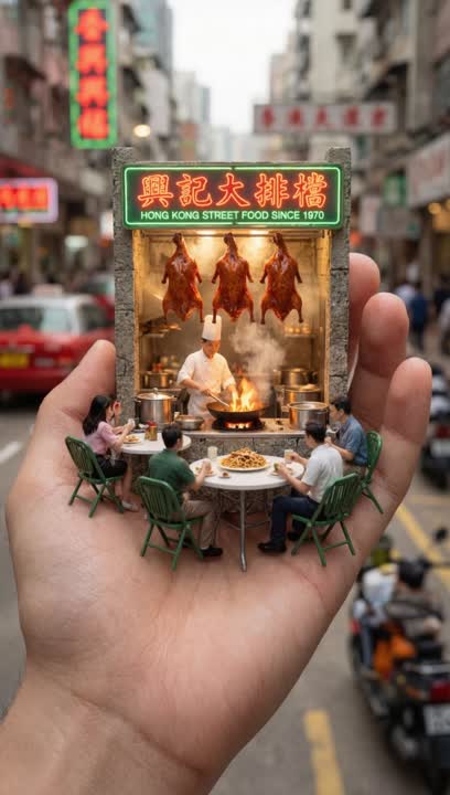 掌上烤鸭