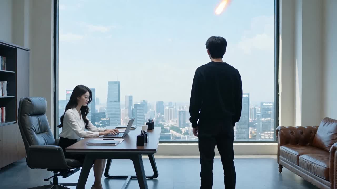 末日来临没想到是老板买的电视